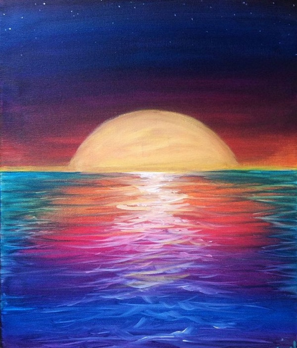 Simple Landscape Painting For Kids - Lamuer