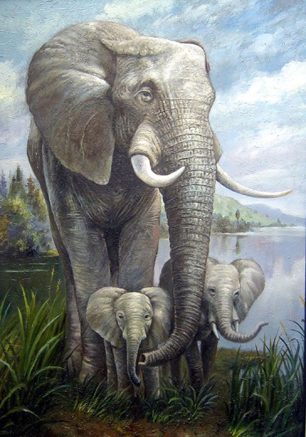 easy paintings of animals15