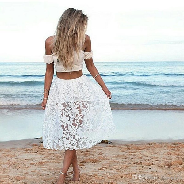 beach white outfit