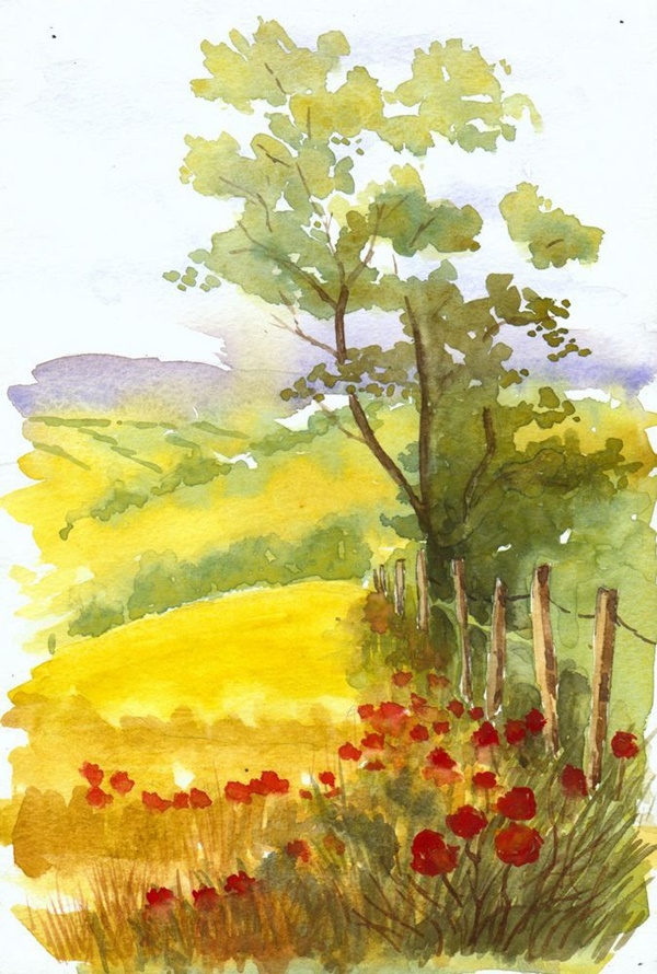 Simple-Watercolor-Painting-Ideas