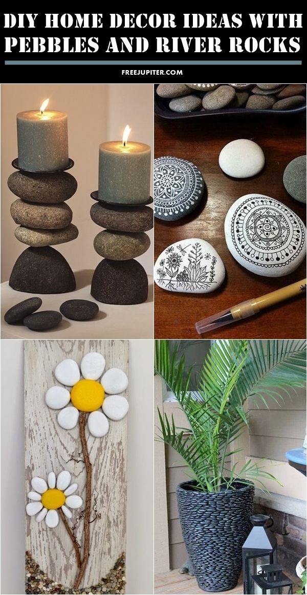 10 creative diy home decor ideas with pebbles and river rocks