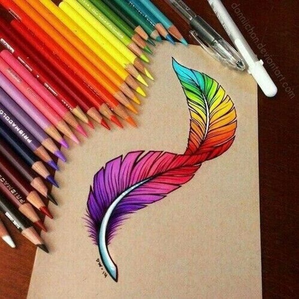 40 Creative And Simple Color Pencil Drawings Ideas