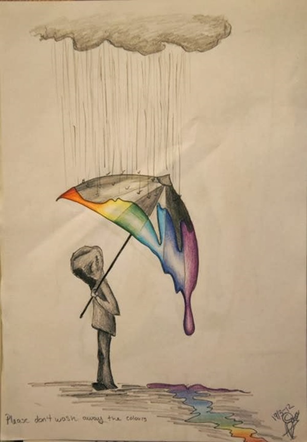 40 Creative And Simple Color Pencil Drawings Ideas