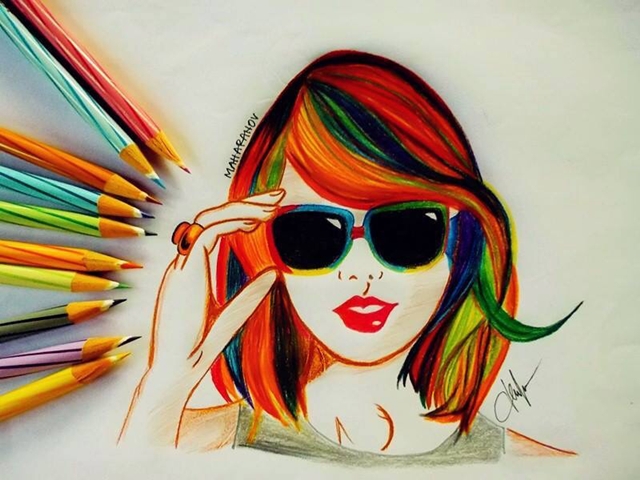 Simple Colour Pencil Drawing Ideas : Learn how to draw simple pencil