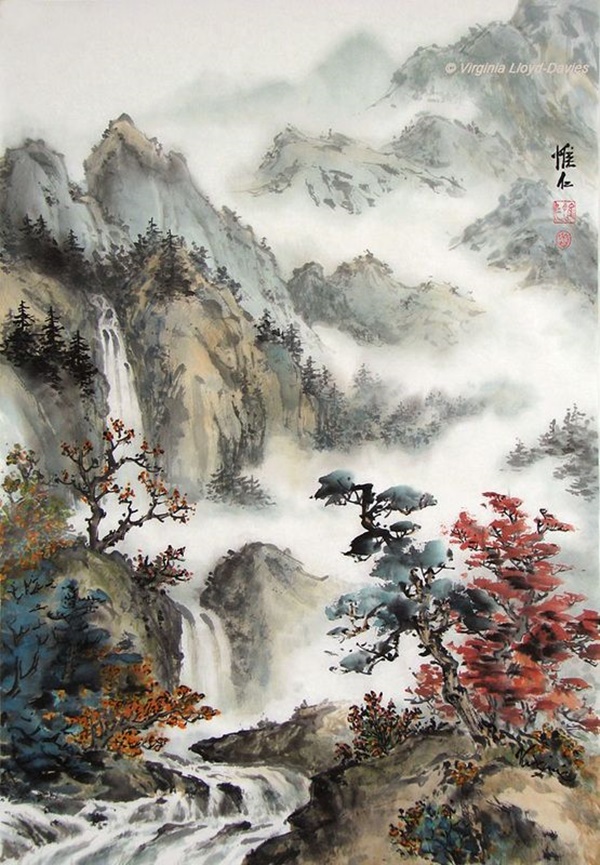 40 Deep Yet Majestic Chinese Landscape Painting Ideas