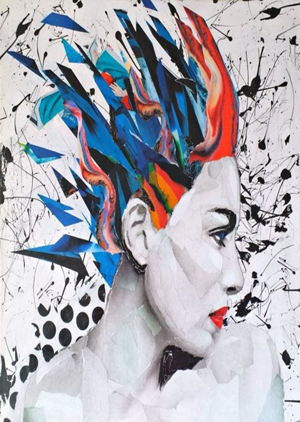 Amazing Collage Paintings On Canvas