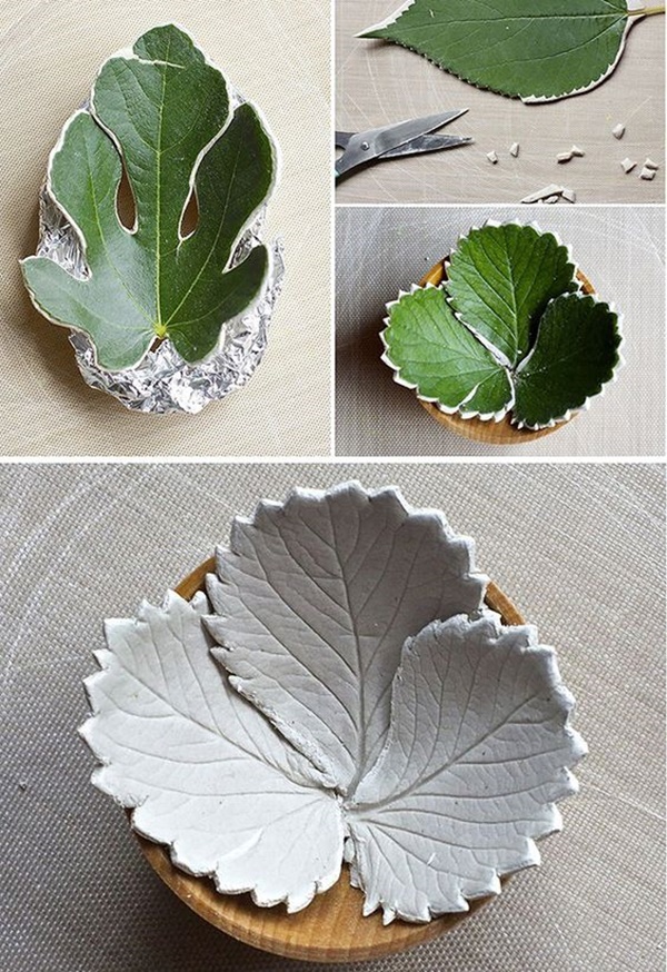 25 Stunning DIY Leaf Clay Dish Ideas For Kids - Free Jupiter