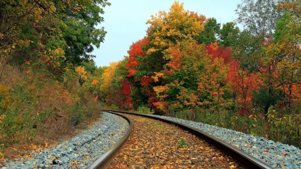 RElaxing railroad track wallpapers (1)