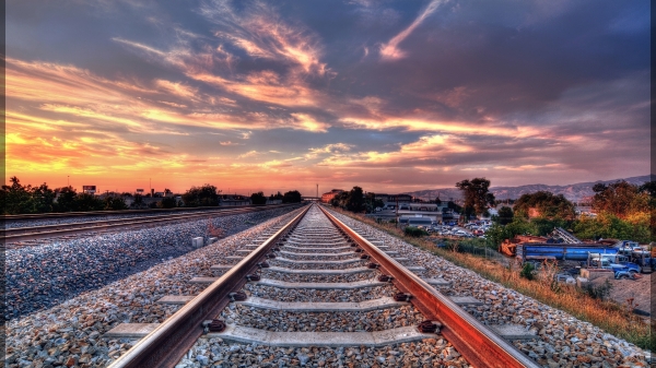 RElaxing railroad track wallpapers (2)