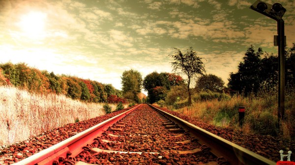 RElaxing railroad track wallpapers (37)