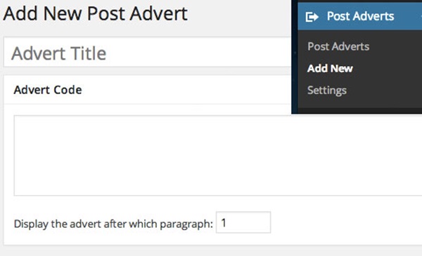 How to Insert Ads within your Post Content1