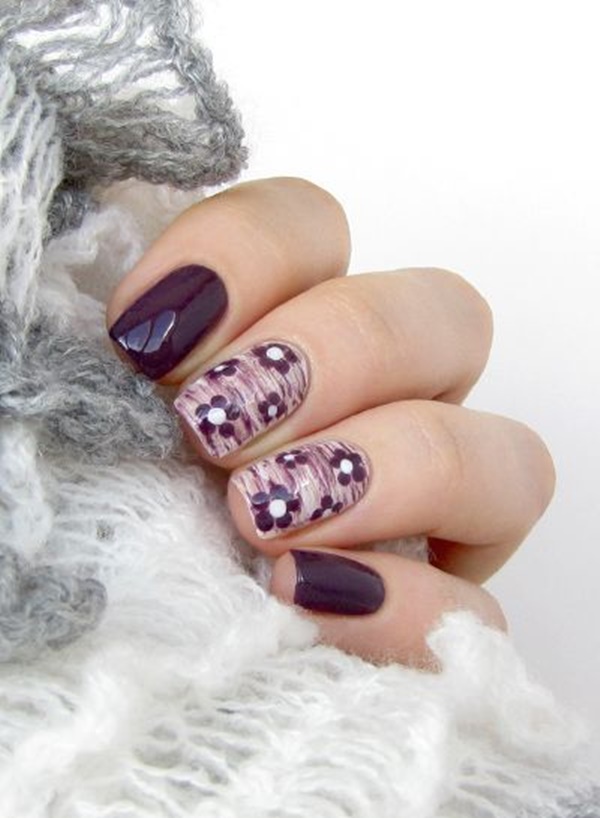 diy flower nail art design 6