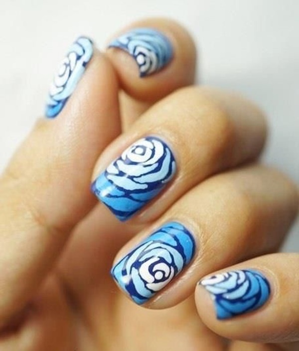 diy flower nail art designs 21