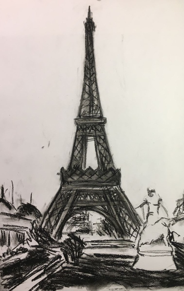 Easy Eiffel Tower Drawing Ideas To Try11