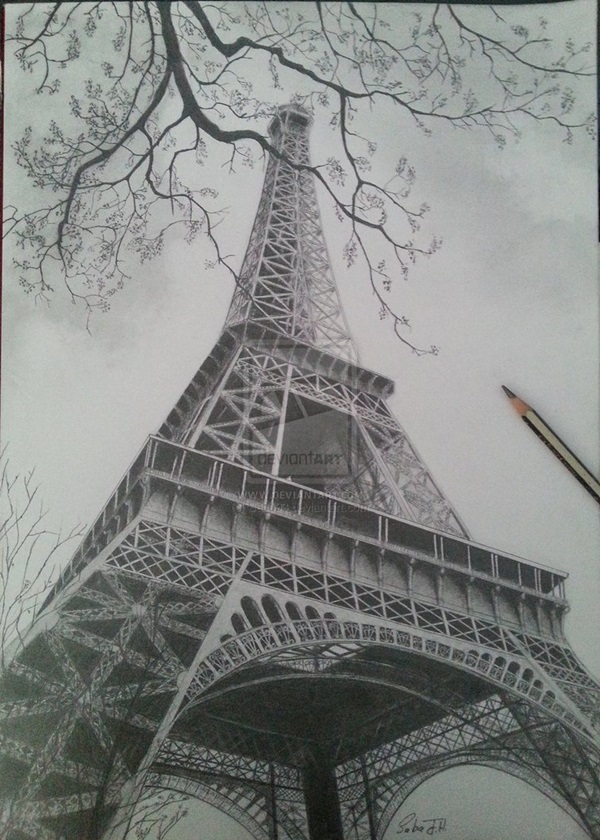 Easy Eiffel Tower Drawing Ideas To Try 12