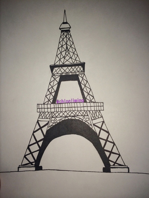 Easy Eiffel Tower Drawing Ideas To Try 18
