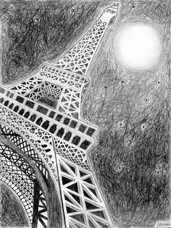 Easy Eiffel Tower Drawing Idea To Try 23