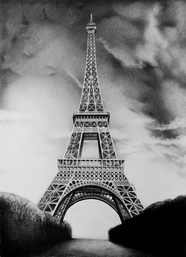 Easy Eiffel Tower Drawing Idea To Try 28