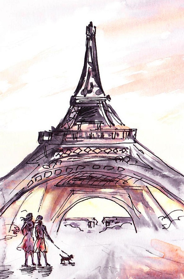 Easy Eiffel Tower Drawing Idea To Try 3