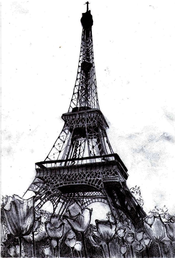 Easy Eiffel Tower Drawing Idea To Try 29