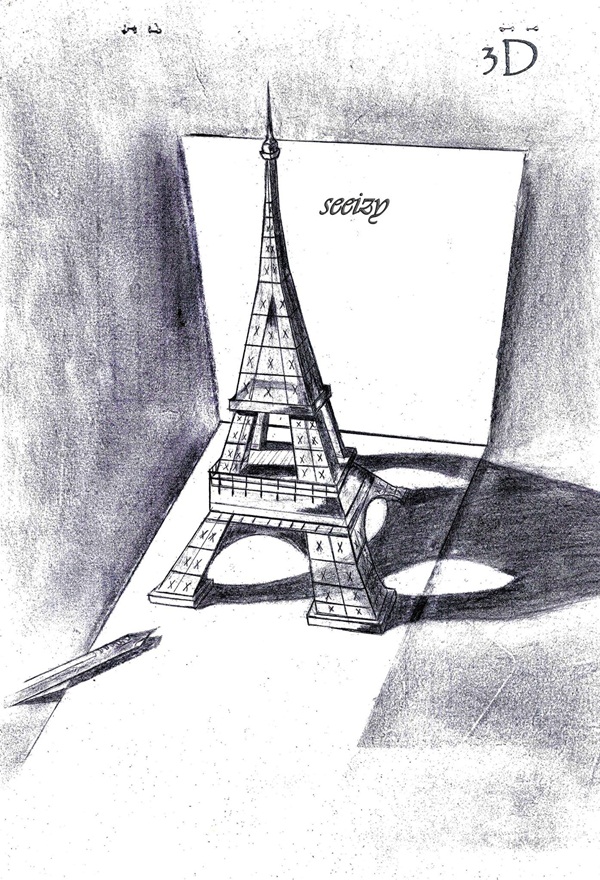 Easy Eiffel Tower Drawing Idea To Try 32