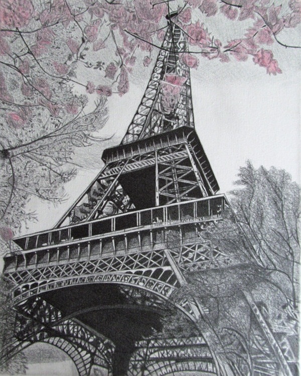 Easy Eiffel Tower Drawing Idea To Try 34