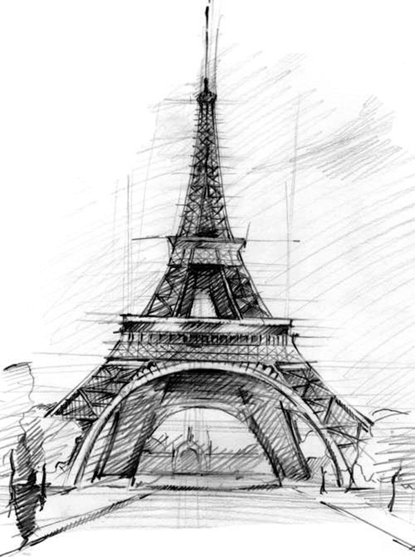 Easy Eiffel Tower Drawing Idea To Try 36