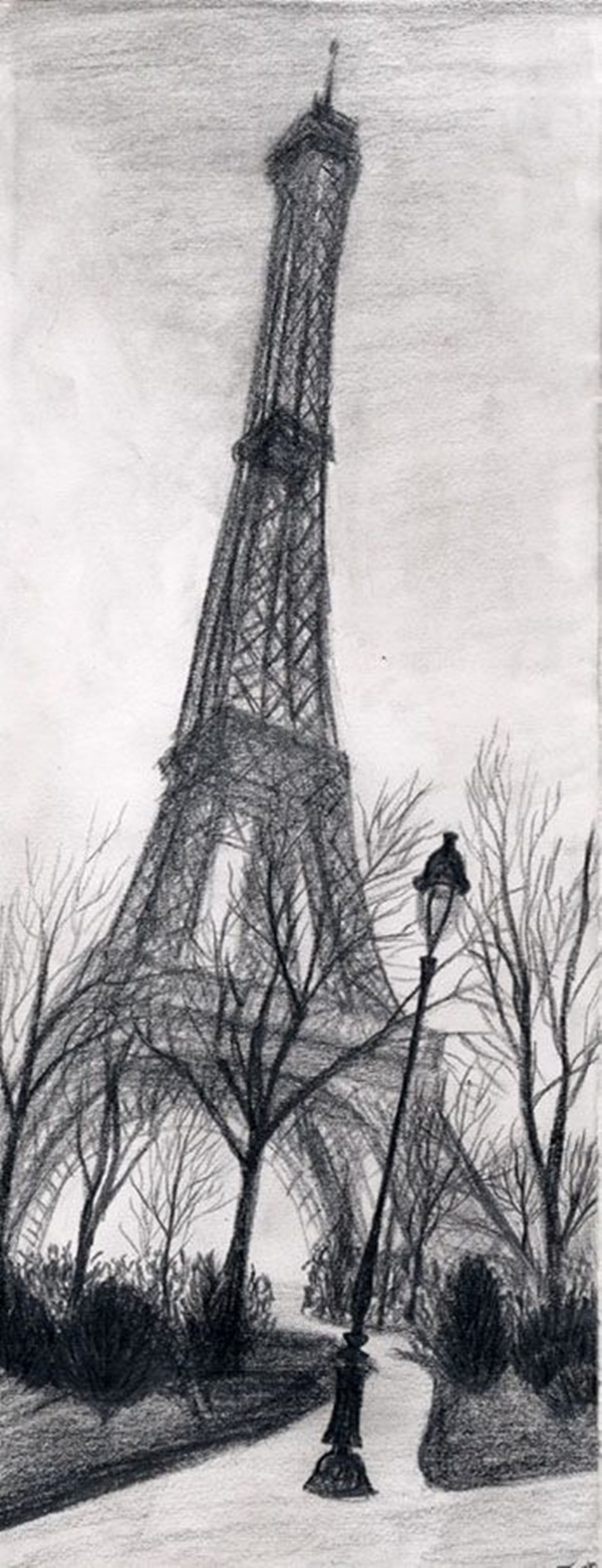Easy Eiffel Tower Drawing Idea To Try 4