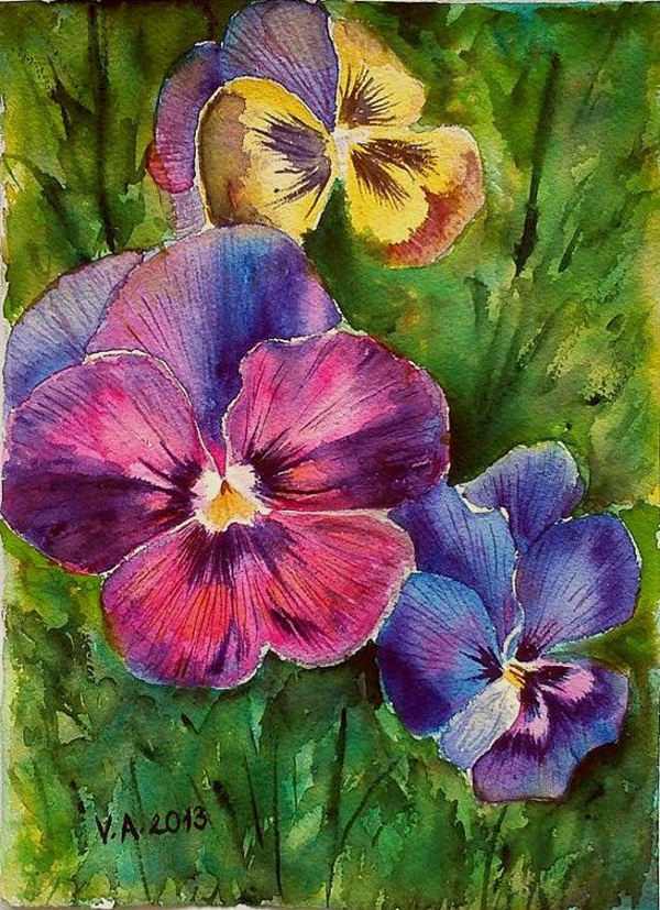 Simple Watercolor Painting Ideas10