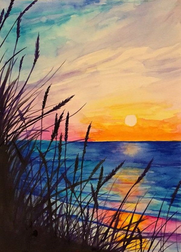 Simple Watercolor Painting Ideas36