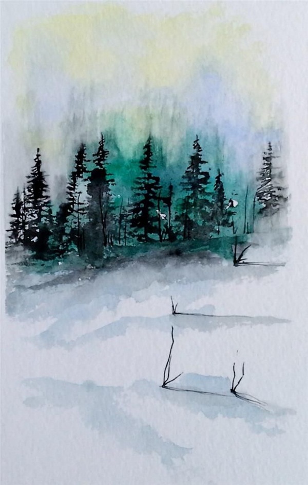 Simple Watercolor Painting Ideas37