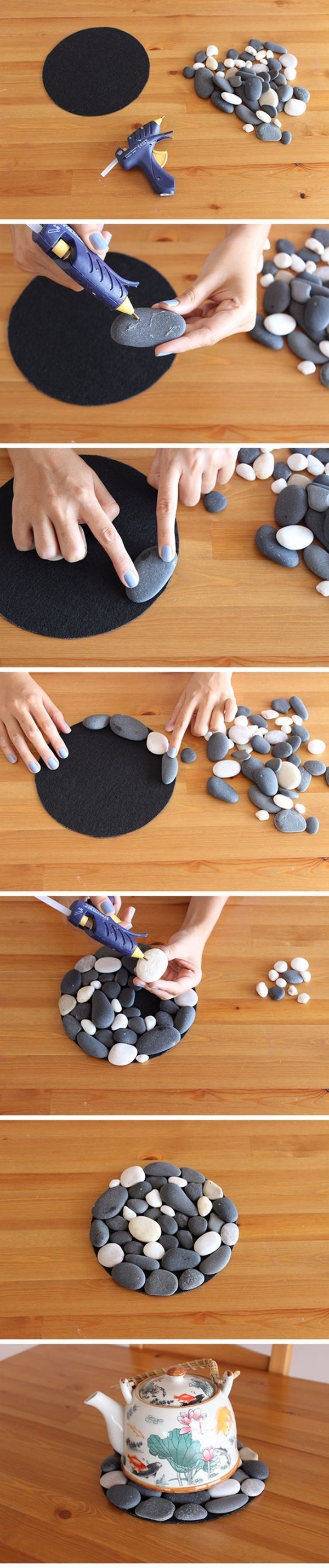 10 Creative DIY Home Decor Ideas With Pebbles And River Rocks