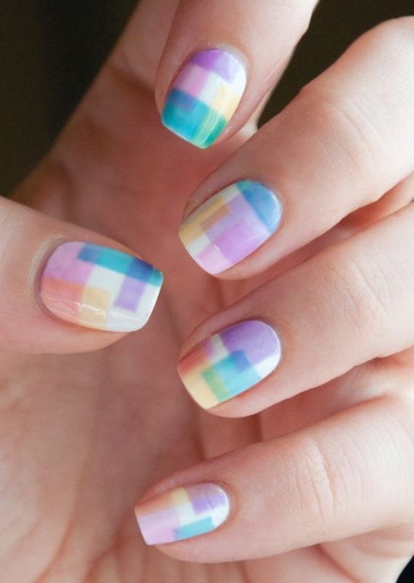 Beautiful-Checkered-Nail-Art-Designs