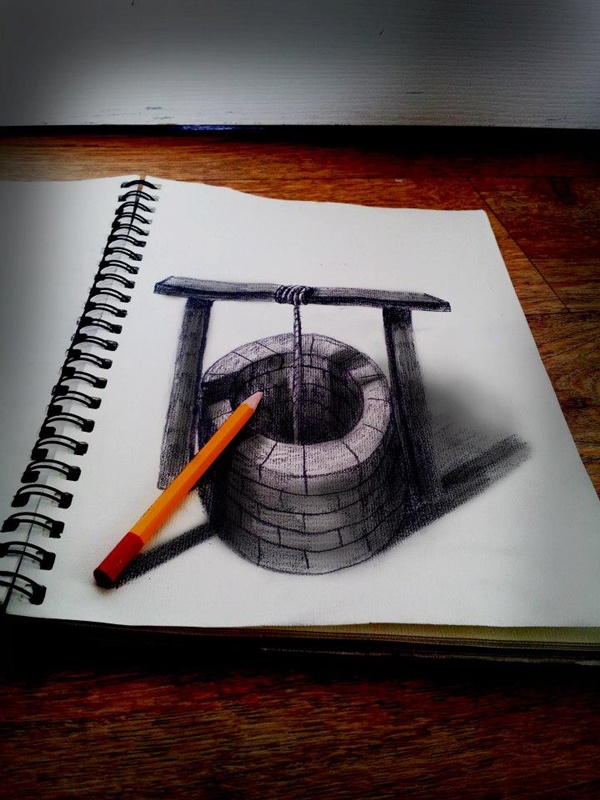 40 Realistic 3D Pencil Sketches and Drawings on Paper