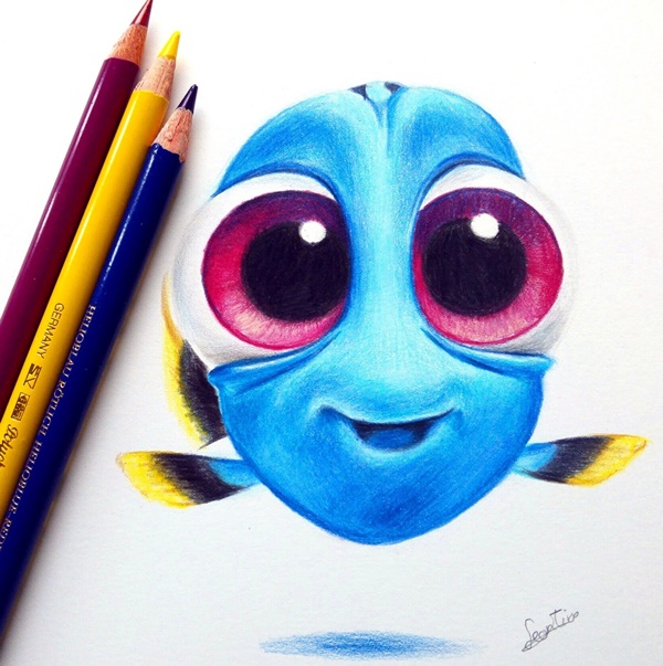 Colour Pencil Easy Drawing