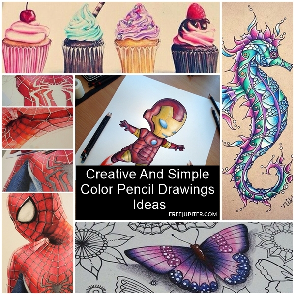 Creative And Simple Color Pencil Drawings Ideas