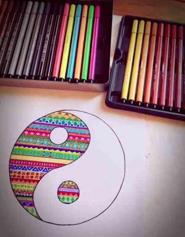 40 Creative And Simple Color Pencil Drawings Ideas Sharpie drawings