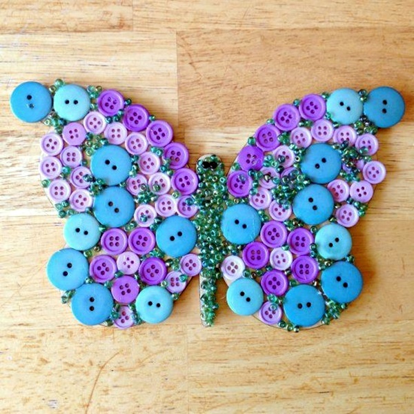 Decorative-And-Brilliant-Button-Art-And-Craft-Ideas