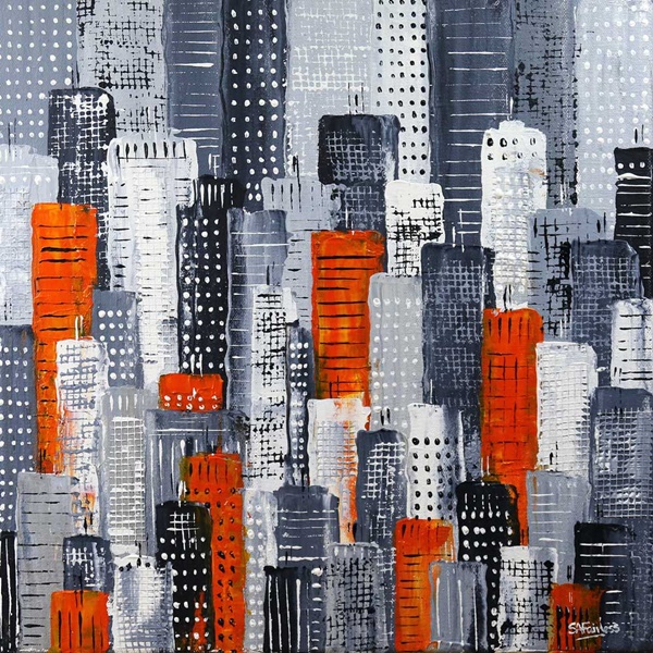 Cityscape-Painting-On-Canvas