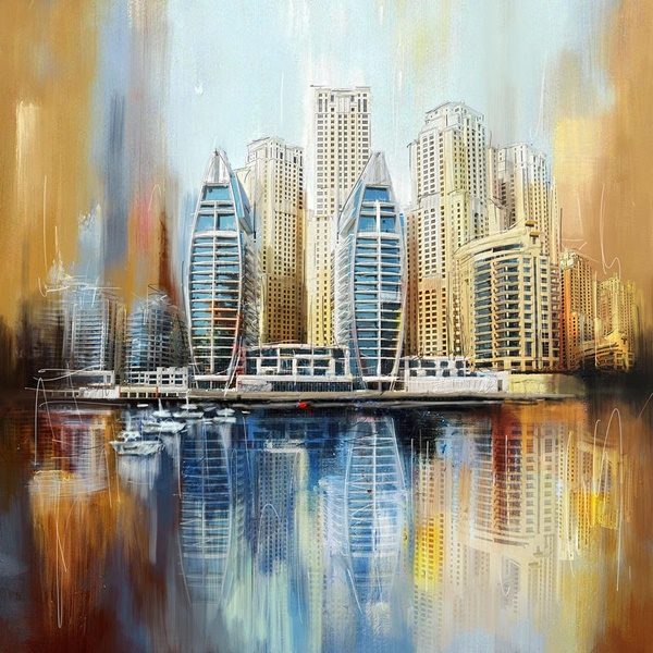 Cityscape-Painting-On-Canvas