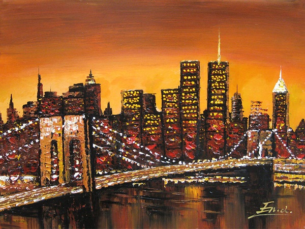 Cityscape-Painting-On-Canvas