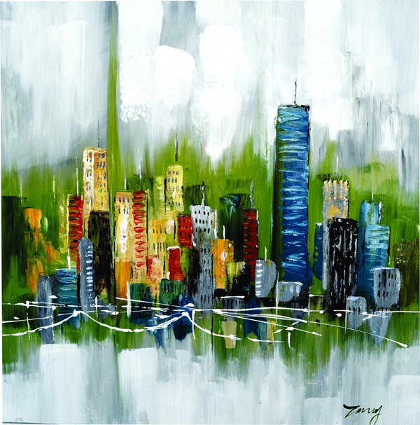 Cityscape-Painting-On-Canvas