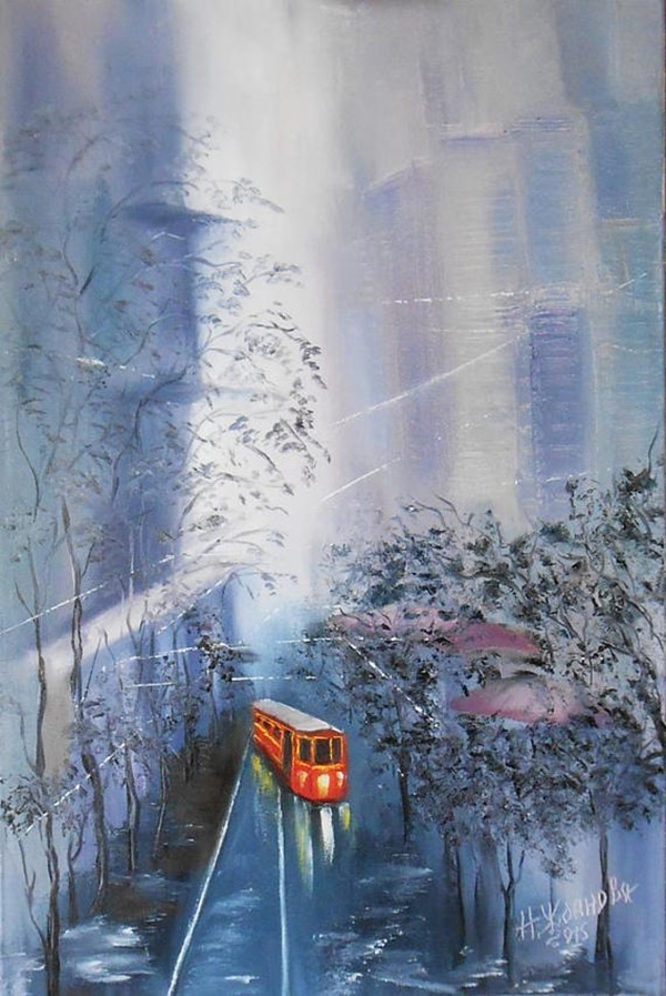 Cityscape-Painting-On-Canvas