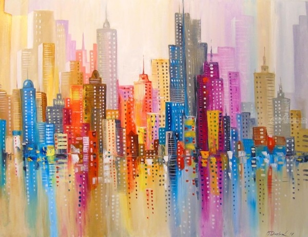 Cityscape-Painting-On-Canvas