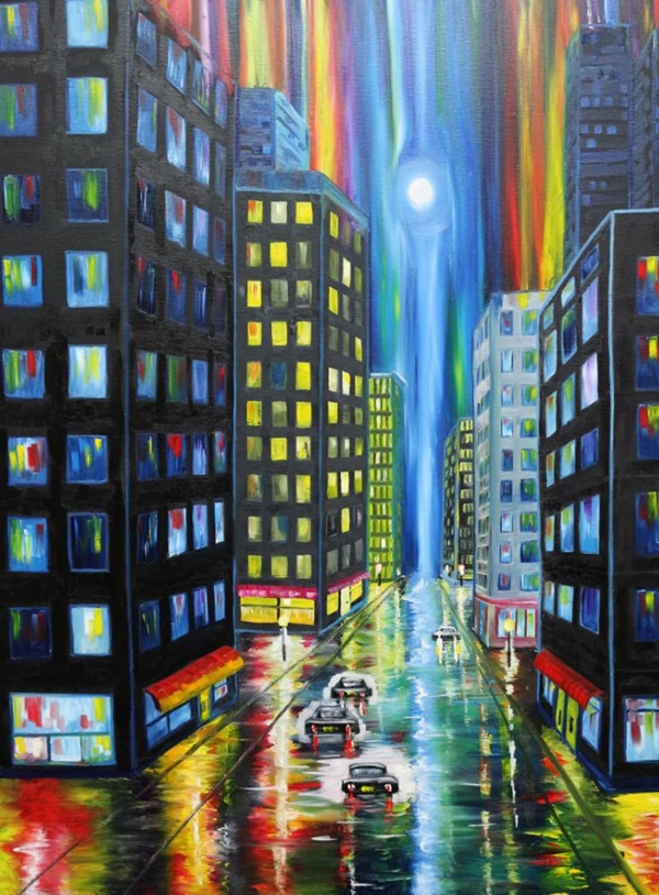 Cityscape-Painting-On-Canvas