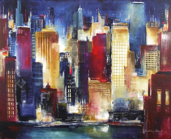 Cityscape-Painting-On-Canvas