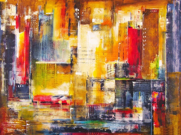 Cityscape-Painting-On-Canvas