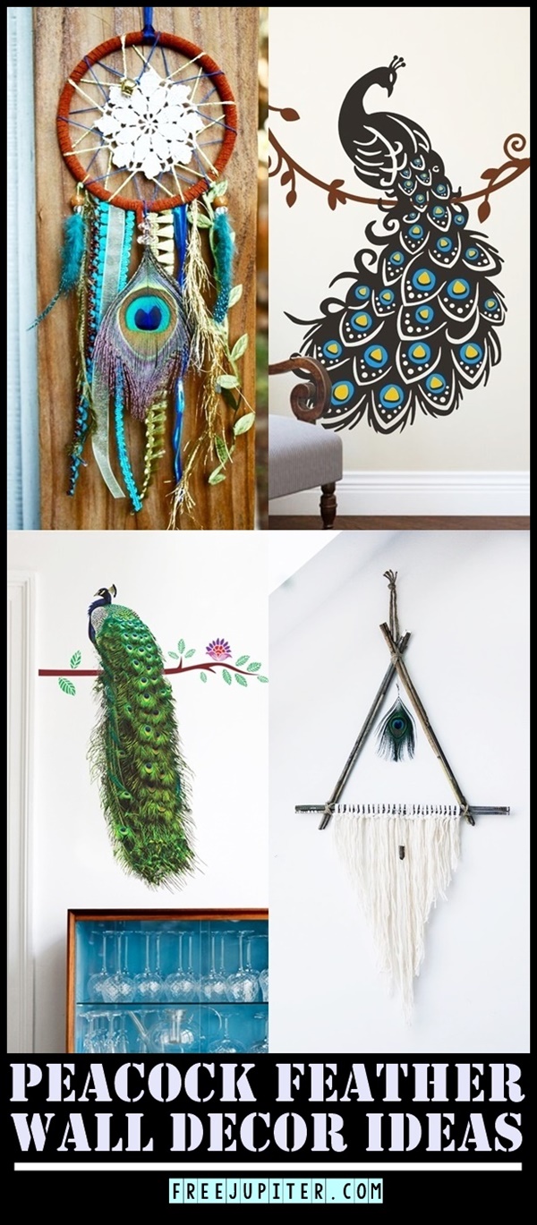 40 Unique Peacock Feather Wall Decor Ideas