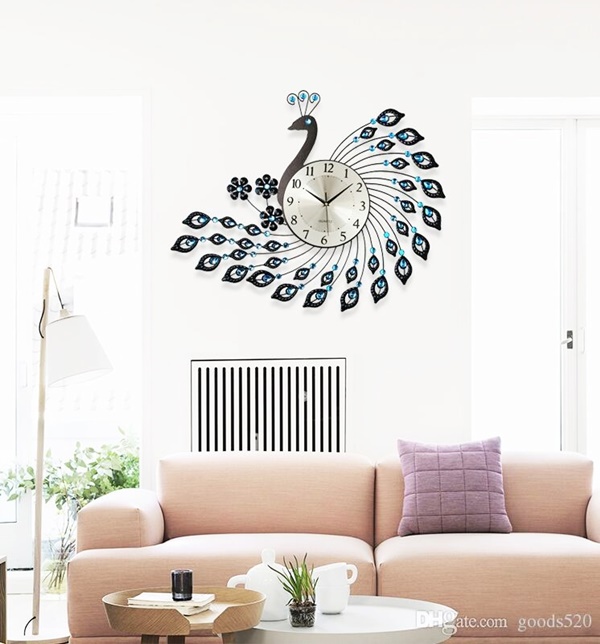 Peacock-Feather-Wall-Decor-Ideas