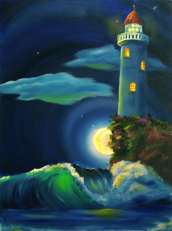 Simple-And-Easy-Lighthouse-Painting-Ideas